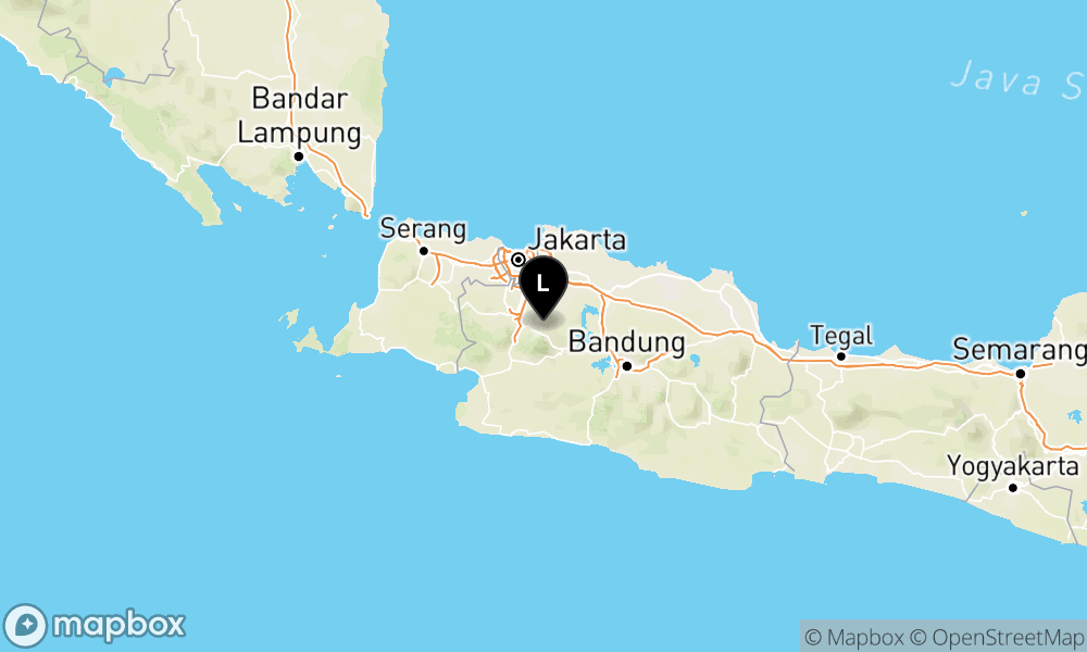 Peta Gempa Pusat gempa berada di 11 km Timur Laut Kota Sukabumi