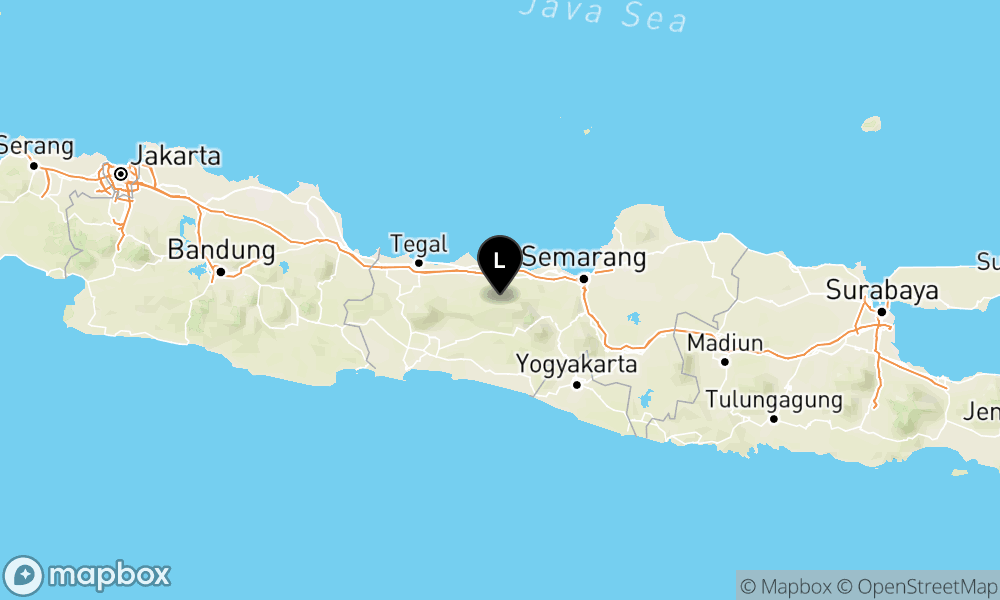 Peta Gempa Pusat gempa berada di darat 24 km tenggara kab. Pekalongan