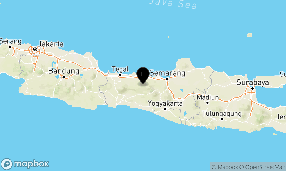 Peta Gempa Pusat gempa berada di darat 24 km tenggara kab. Pekalongan