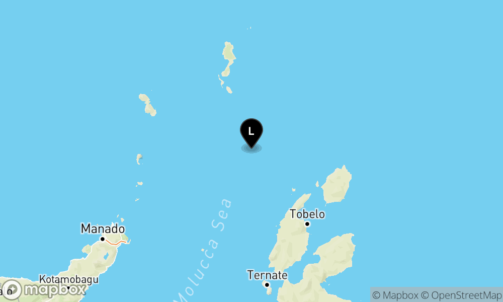 Peta Gempa 137 km Tenggara MELONGUANE-SULUT