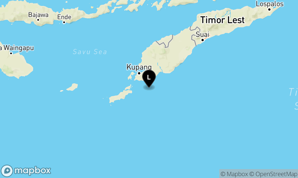 Peta Gempa 51 km Tenggara KUPANG-NTT