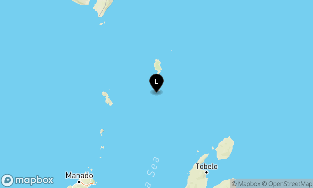 Peta Gempa 37 km Tenggara MELONGUANE-SULUT